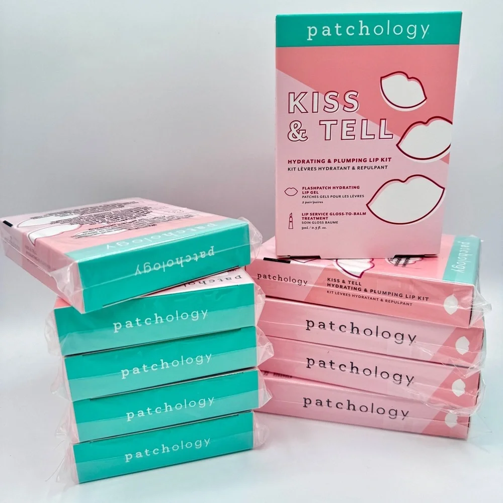 NWT BUNDLE 10x Patchology Kiss & Tell Hydrating and Plumping Lip Sets Mask Balm